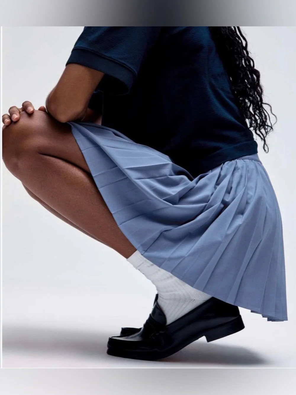 NWOT New Lululemon High-Rise Pleated Tennis Skirt Oasis Blue